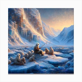 Polar Bears Canvas Print