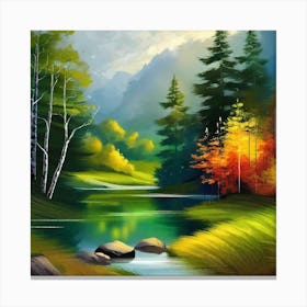 Landscape Painting 198 Canvas Print