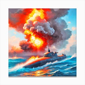 Russian Submarine 8 Canvas Print
