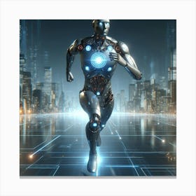 Futuristic Robot 77 Canvas Print