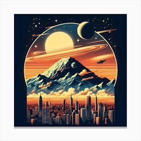 Space City 3 Canvas Print