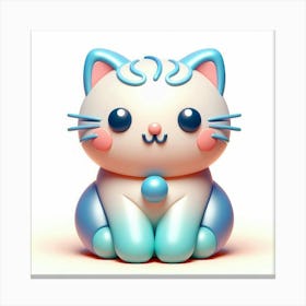 Kawaii Cat 1 Canvas Print