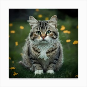 Portrait Of A Cat 7 Canvas Print