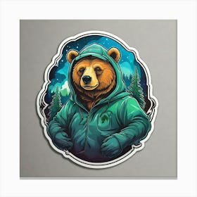 Bear In The Woods Canvas Print
