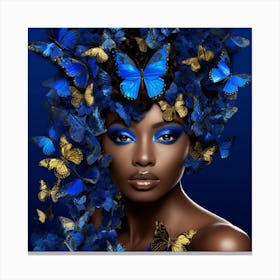 Blue Butterfly 6 Canvas Print
