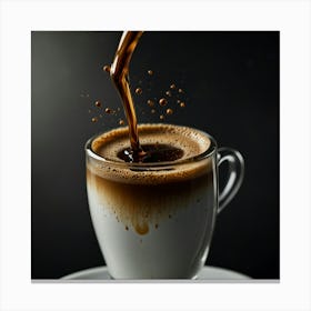 Coffee Pouring Into A Cup 6 Canvas Print