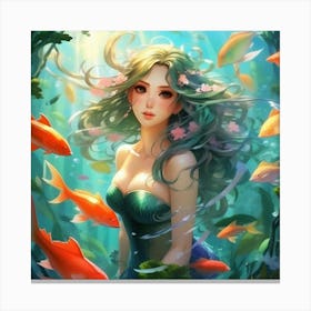 Anime Art, Mermaid 1 Canvas Print