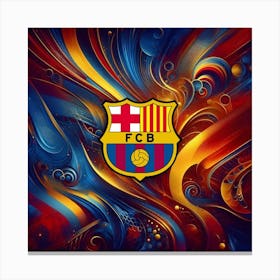 FC Barcelona Logo Wall Art 12 Canvas Print