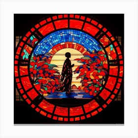 Stained Glass Window Canvas Print