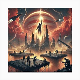 A Powerful Sci Fi Depiction Of The Jovian Syndicat Canvas Print