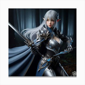 Elven Warrior Canvas Print