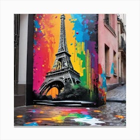 Paris Street Art Canvas Print