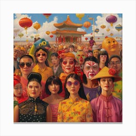 Chinese People Canvas Print