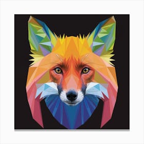 Abstract Fox 1 Canvas Print