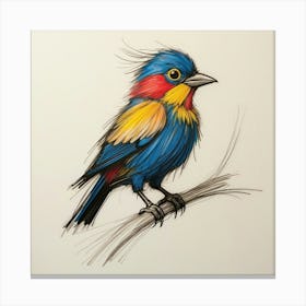 Colorful Bird 3 Canvas Print