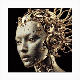 Cyborg Woman 2 Canvas Print