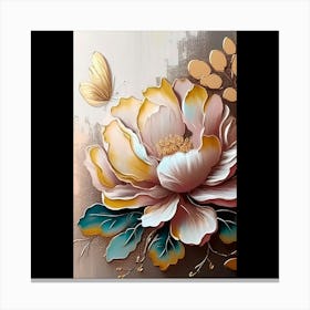 Peony Painting Canvas Print