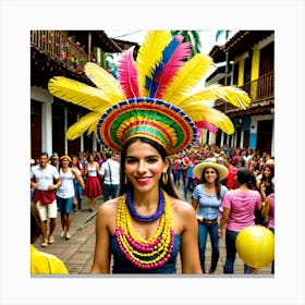 Carnival In Brazil Canvas Print