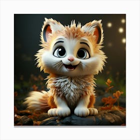 Cute Cat 32 Canvas Print