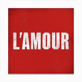 L'Amour Canvas Print