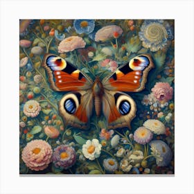 Peacock Butterfly 4 Canvas Print