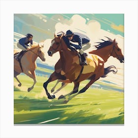 Horse Racing 1 Canvas Print