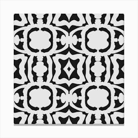 Black And White Pattern 1 Canvas Print