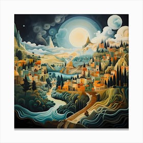 Canvas of Colours: Italian Vistas Canvas Print