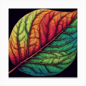 Colorful Leaf Canvas Print