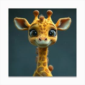 Cute Giraffe 24 Canvas Print