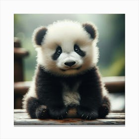 Cute Panda 1 Canvas Print