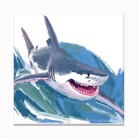 Great White Shark 08 Canvas Print