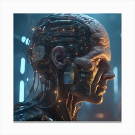 Cyborg 80 Canvas Print