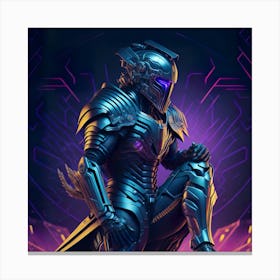 Ciborg Cyberpunk Robot (32) Canvas Print