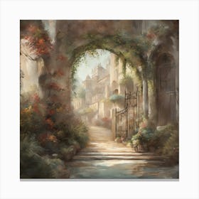 Gate To The Garden Canvas Print