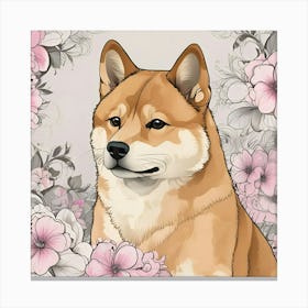 Shiba Inu 65 Canvas Print