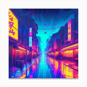 Neon Art Canvas Print