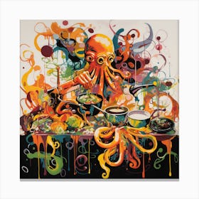 Octopus 10 Canvas Print