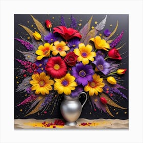 Flowers In A Vase 23 Canvas Print