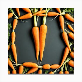 Heart Of Carrots 2 Canvas Print