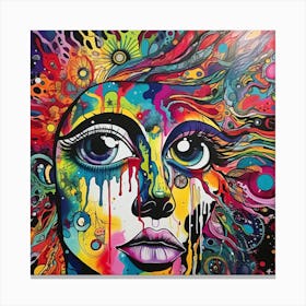 Psychedelic Woman 3 Canvas Print