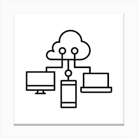 Cloud Computing Canvas Print