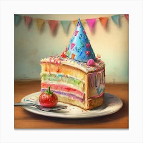 Birthday Cake 13 Canvas Print