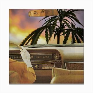 Highway 420 Square Canvas Print