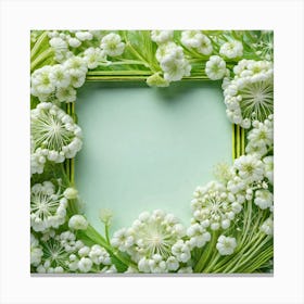 Frame Created From Fennel On Edges And Nothing In Middle Miki Asai Macro Photography Close Up Hyp (5) Canvas Print