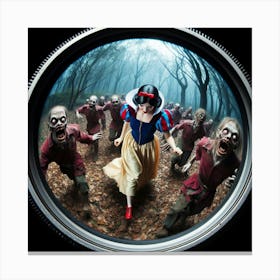 Zombies In The Woods Canvas Print