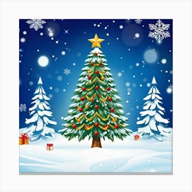 Season Background Holiday Merry Ornament Text New Year Decorating Eve Happy Design Card (13) Canvas Print