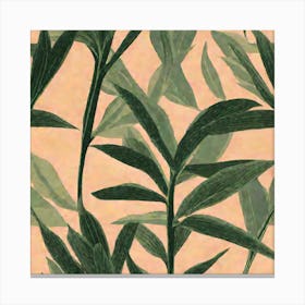 Tropical Leaf pattern art, 118 Canvas Print