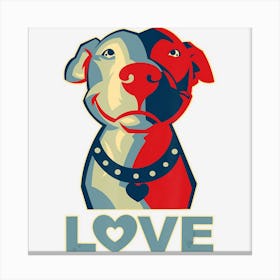 Pitbull Love Canvas Print