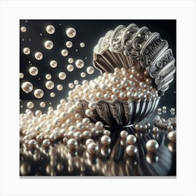 Pearls In The Shell Canvas Print
